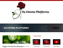 Tablet Screenshot of hzfatimaplatformu.com